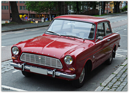 Ford Taunes 12M P4 met 6 volt installatie set 1962 t/m 1966